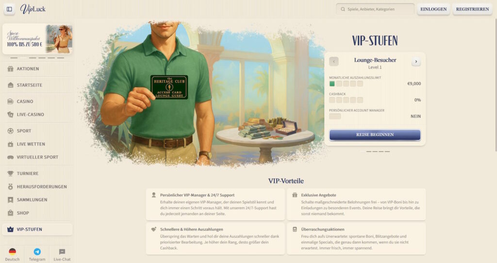 VIPLuck VIP-Programm